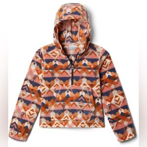 Columbia Kids' Benton Springs Patterned Fleece Hoodie Quarter Zip